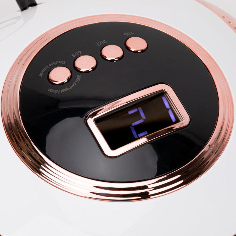 UV/LED lampa na nehty 220 W – Z7 Rose Gold s LCD displejem