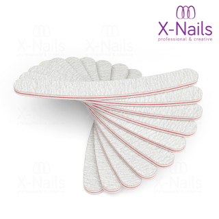 X-NAILS pilník na nehty Eco Line 100/180, banán - ZEBRA 10 ks