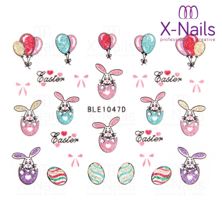 3D velikonoční nálepky na nehty - samolepky na nehty VELIKONOCE 1047D