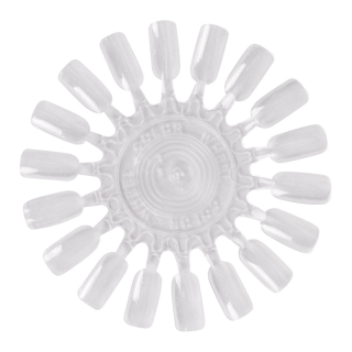 Vzorník na nehty 18 pozic - SLUNÍČKO CLEAR (čiré tipy)