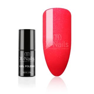 Gel lak Iconic line, 6g – SHIMMER CORAL ROSE (korálově-růžový se třpytkami)