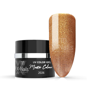 X-NAILS bezvýpotkový UV/LED gel Master Line, 5 ml - LUXURY GOLD
