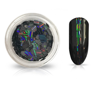 Barevné hologramy na nehty - BROKEN GLASS HOLOGRAMY
