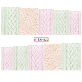 Barevné vánoční vodolepky na nehty - Winter Sweater 