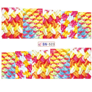 Barevné vánoční vodolepky na nehty - Winter Sweater 