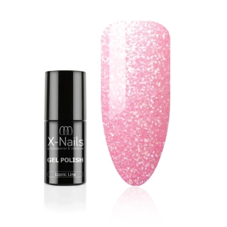 Gel lak Iconic line, 6g – PEARL PINK (středně růžový s jemnými třpytkami)