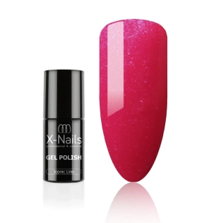 Gel lak Iconic line, 6g – SCARLET GLOW (středně karmínově červený s jemnou perletí)