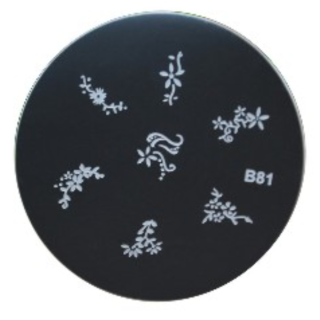 Razítkovací destička na nehty – ORNAMENTY B81