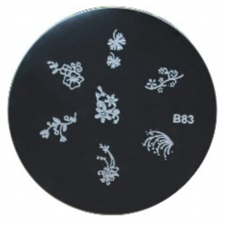 Razítkovací destička na nehty – ORNAMENTY B83