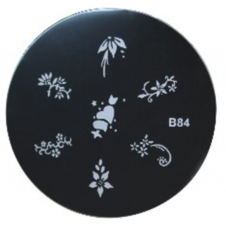 Razítkovací destička na nehty – ORNAMENTY B84