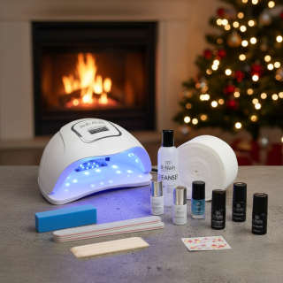 Startovací sada na gel lak – sada na gelové nehty s lampou 180W GEL SET (výkonná lampa 180W, gel laky dle výběru)