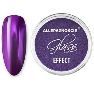 Leštící pigment na nehty Glass Effect Purple (fialový zrcadlový efekt)