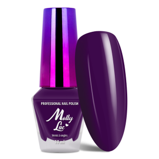 Klasický lak na nehty,10ml - Molly 213 (fialový lak na nehty, vysoký lesk, výdrž až 12 dní)