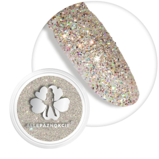 Jemný glitrový prach na nehty - BROKÁT ŠAMPAŇSKÝ