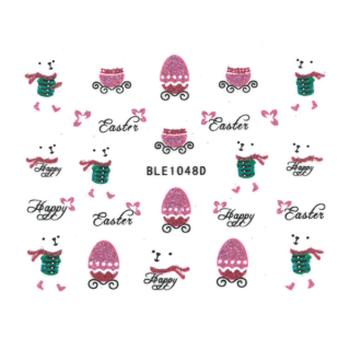 3D velikonoční nálepky na nehty - samolepky na nehty VELIKONOCE 1048D