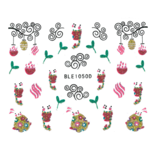 3D velikonoční nálepky na nehty - samolepky na nehty VELIKONOCE 1050D