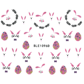 3D velikonoční nálepky na nehty - samolepky na nehty VELIKONOCE 1096D