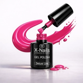 Profesionální gel lak Deluxe line, 5ml – PETUNIA (neonově růžový, perfektně krycí gel lak)