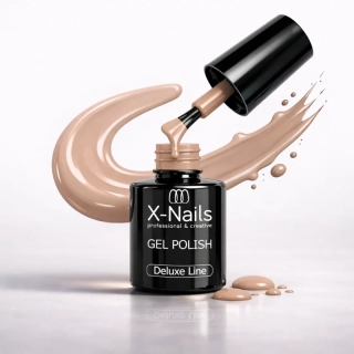 Profesionální gel lak Deluxe line, 5ml – POWDERED (střední tělový nude, perfektně krycí gel lak)