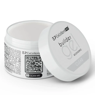 UV/LED Builder Gel Economic line Clear 15 g – čirý stavební gel (průhledný)