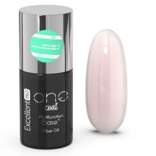 Excellent Pro Multifunction Fiber base 08, 7g – mléčně růžová podkladová báze se skelnými vlákny (extra pružná a odolná)