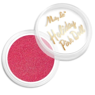 Jemný glitrový brokát na nehty, 1g - Holiday Pink Doll no. 3 (úžasně třpytivý mikro prach)