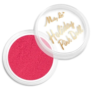 Jemný glitrový brokát na nehty, 1g - Holiday Pink Doll no. 6 (úžasně třpytivý mikro prach)