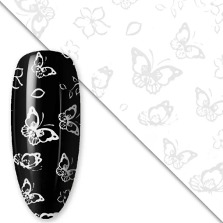 Zdobící transfer fólie 25cm - White Collection no. 5