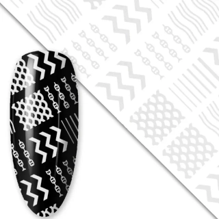 Zdobící transfer fólie 25cm - White Collection no. 7