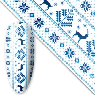 Zdobicí transfer fólie na nehty, 25cm - VÁNOCE 02