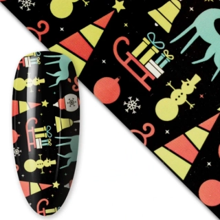 Zdobicí transfer fólie na nehty, 25cm - VÁNOCE 11