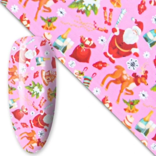 Zdobicí transfer fólie na nehty, 25cm - VÁNOCE 13