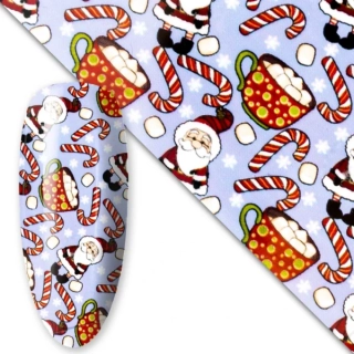 Zdobicí transfer fólie na nehty, 25cm - VÁNOCE 15