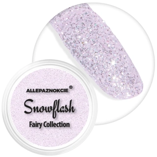 Jemný efektový glitter na nehty - SNOWFLASH č. 1 (třpytivý mrazivý efekt)