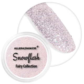 Jemný efektový glitter na nehty - SNOWFLASH č. 2 (třpytivý mrazivý efekt)