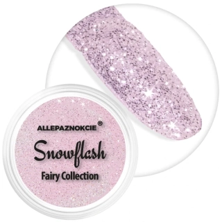 Jemný efektový glitter na nehty - SNOWFLASH č. 3 (třpytivý mrazivý efekt)