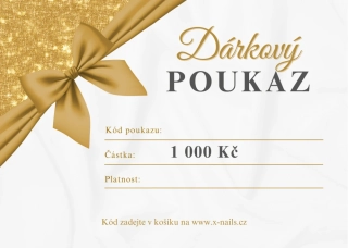 Elektronický dárkový poukaz na nákup v hodnotě 1 000 Kč