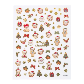Vánoční samolepky na nehty – Merry Christmas 3556