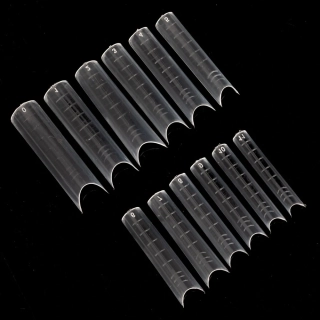 Spodní nehtové šablony na polygel 120 ks - FORMY NA POLYGEL TUNELOVÉ