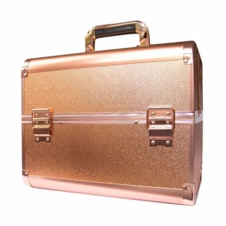 Rozkládací kosmetický kufřík L - ROSE GOLD (luxusní růžově zlatý)