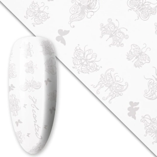 Zdobicí transferová fólie na nehty s motýlky – BUTTERFLIES 01 (25 cm)