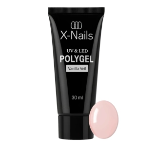 HEMA/DI-HEMA FREE UV/LED polygel v tubě 30 ml - VANILLA VEIL (jemný vanilkovo-růžový odstín)