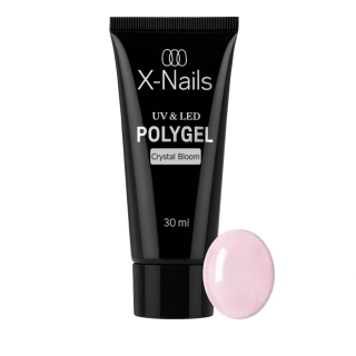 HEMA/DI-HEMA FREE UV/LED polygel v tubě 30 ml - CRYSTAL BLOOM (baby pink s perleťovým třpytem)