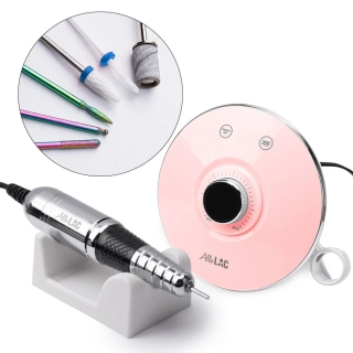 Bruska na nehty M17 68 W – 45 000 ot./min., LCD, růžová