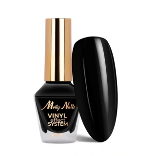 Klasický lak na nehty MollyNails 10 ml - černý Black